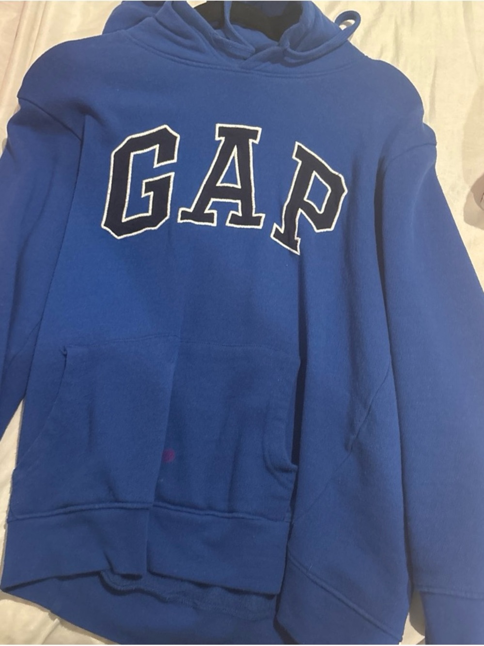 GAP Royal Blue Crewneck Hoodie with Logo